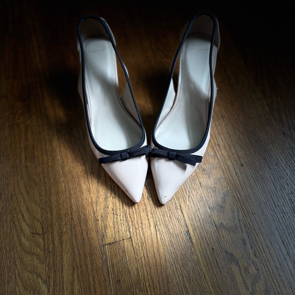 Draper James Cream and Black Heels